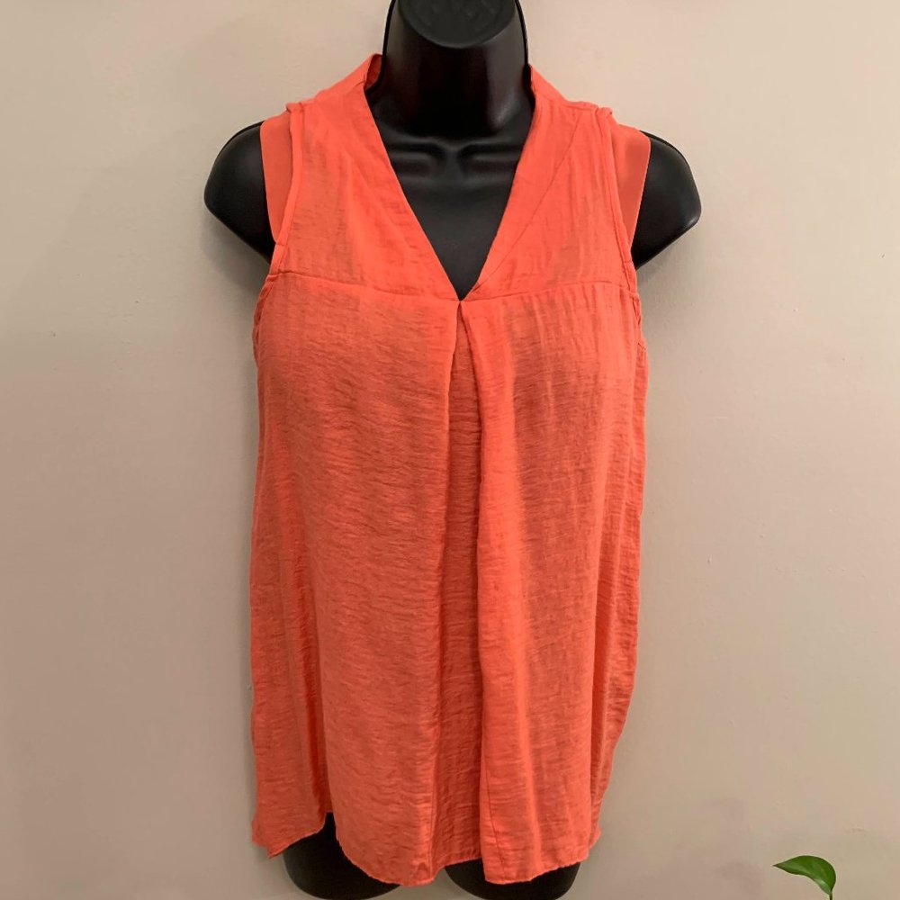 Simply Vera | Coral Pink Sleeveless Top | Small